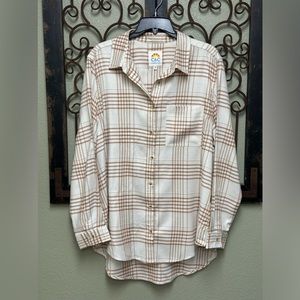 C&C California long sleeve button down plaid shirt